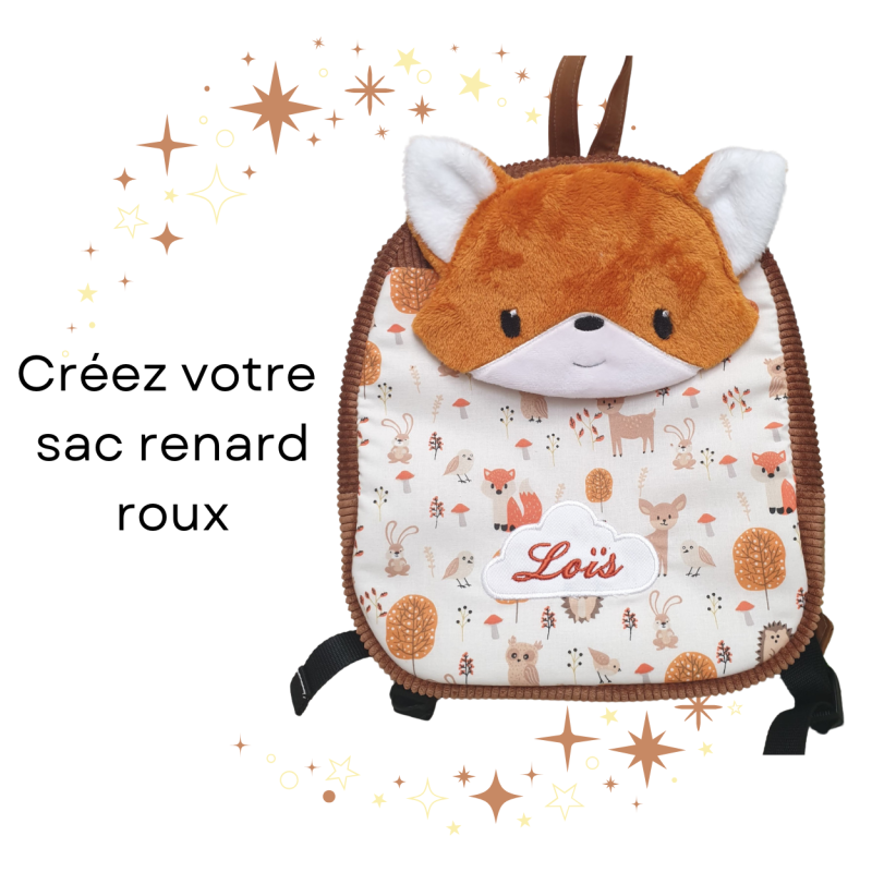 Sac à dos renard roux