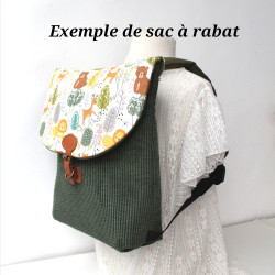 Sac à dos rabat panda roux