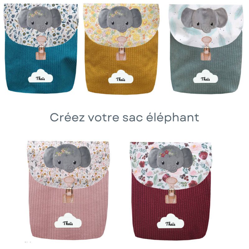 Sac à dos rabat éléphant