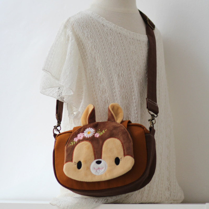 Sac bandouli re chocolat caramel adulte